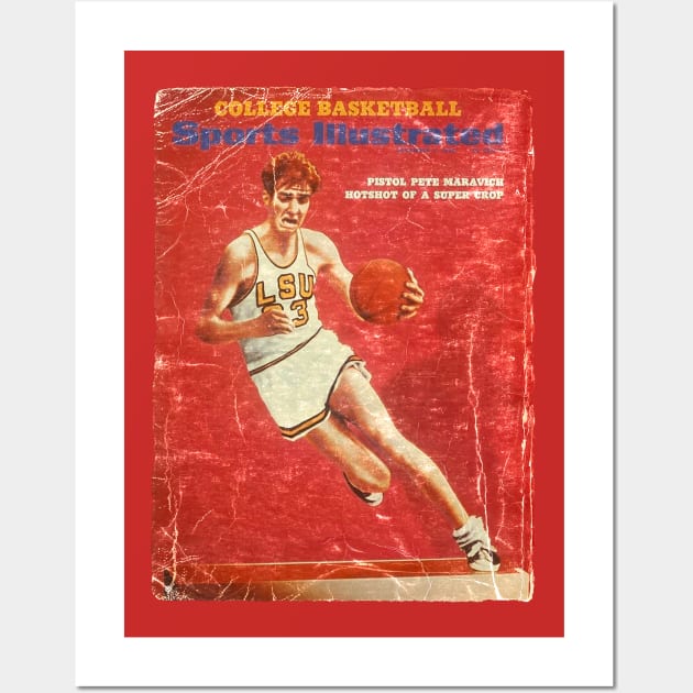 COVER SPORT - PISTOL PETE MARAVIC Wall Art by FALORI